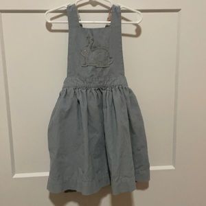 Mini Boden cordoury romper dress with bunny detail